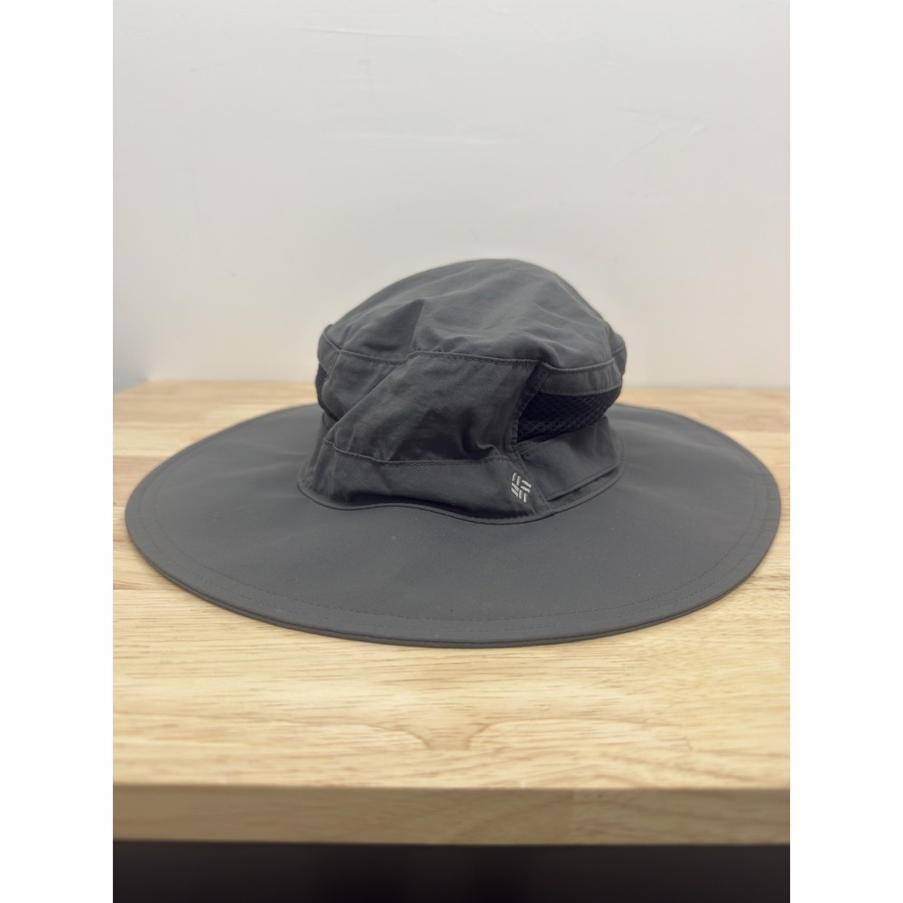 Columbia Fisherman Bucket Hat w/ String Gray One Size Breathable Mesh Hiking  #8